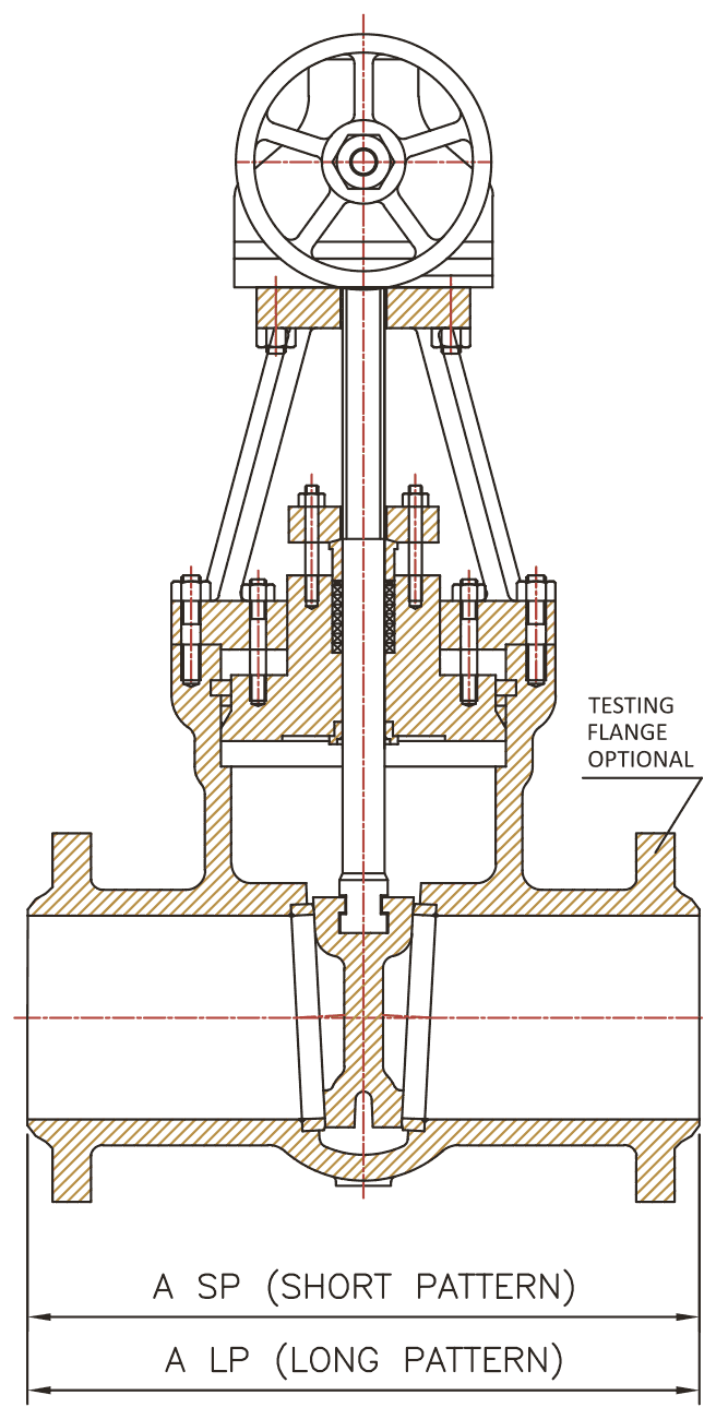 Pressure Seal Gate Valve schematic